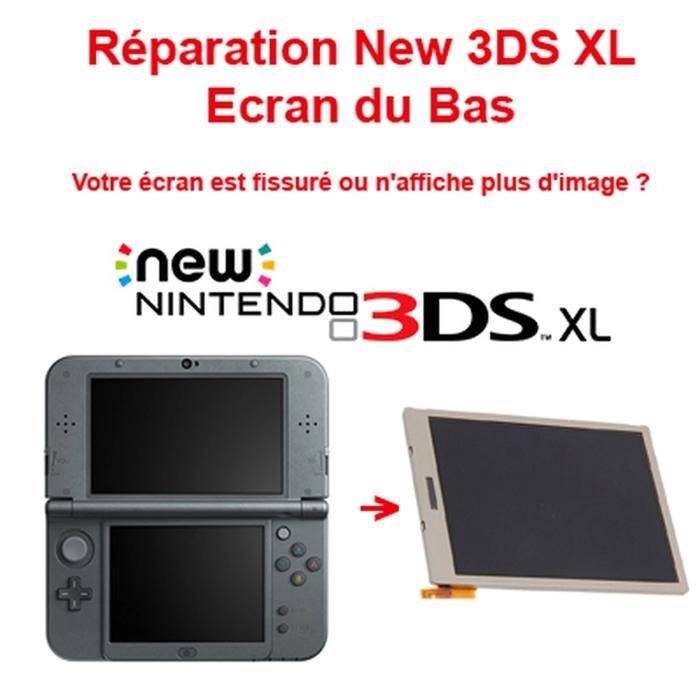 Écran LCD Inférieur de remplacement pour Nintendo New 3DS XL - Pièce Détachée Console