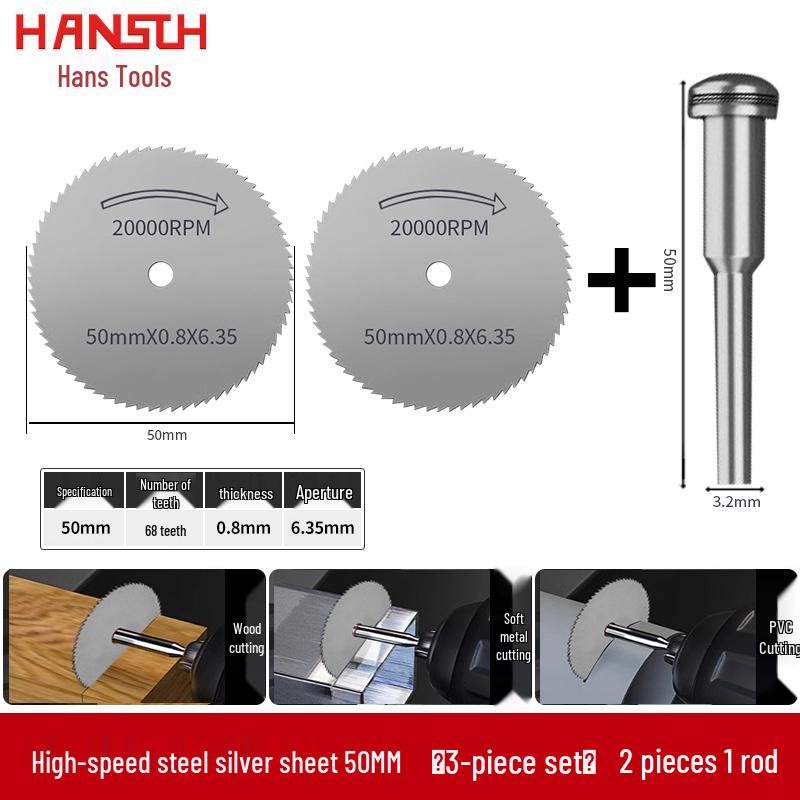 Hochgeschwindigkeitsstahl-Kreissägeblatt-Set für Holzbearbeitung und Metall-/PVC-Schnitt