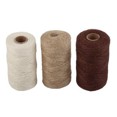 3 Stücke Juteseil Weiß Braun Khaki Geflochtene Tauwerk DIY Verpackung Dicken Faden Liefert 2mm