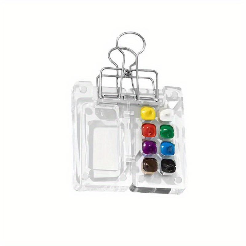 Acrylic Mini Watercolor Palette Empty 8/15 Grid Portable Paint Box Travel Painting Watercolor Packaging Paint Tray Art Supplies