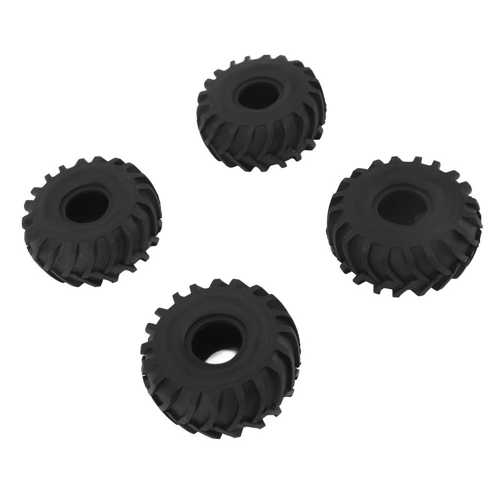 4PCS 1.0in Wheel Rubber Tires Anti Slip Better Grip RC Rubber Tyre for AXIAL SCX24 124 RC Crawler