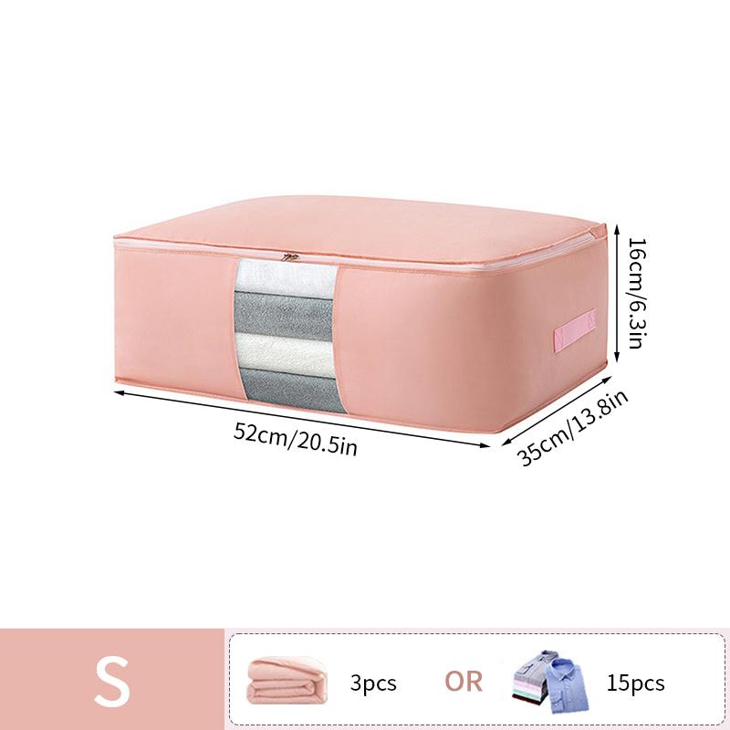 Non-Woven Quilt Clothes Storage Bag Foldable Duvet Clothes Organizer Large Capacity Closet Wardrobe Bolsa Almacenamiento Ropa