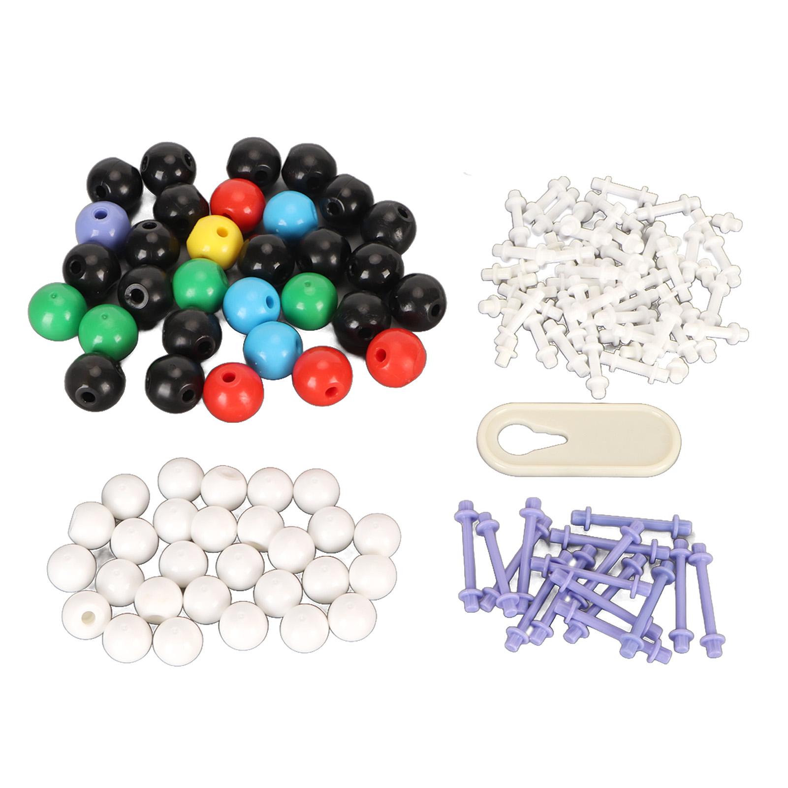 136PCS Органическая химия Молекулярная модель 59 атомов 76 связей 1 инструмент — фото 10