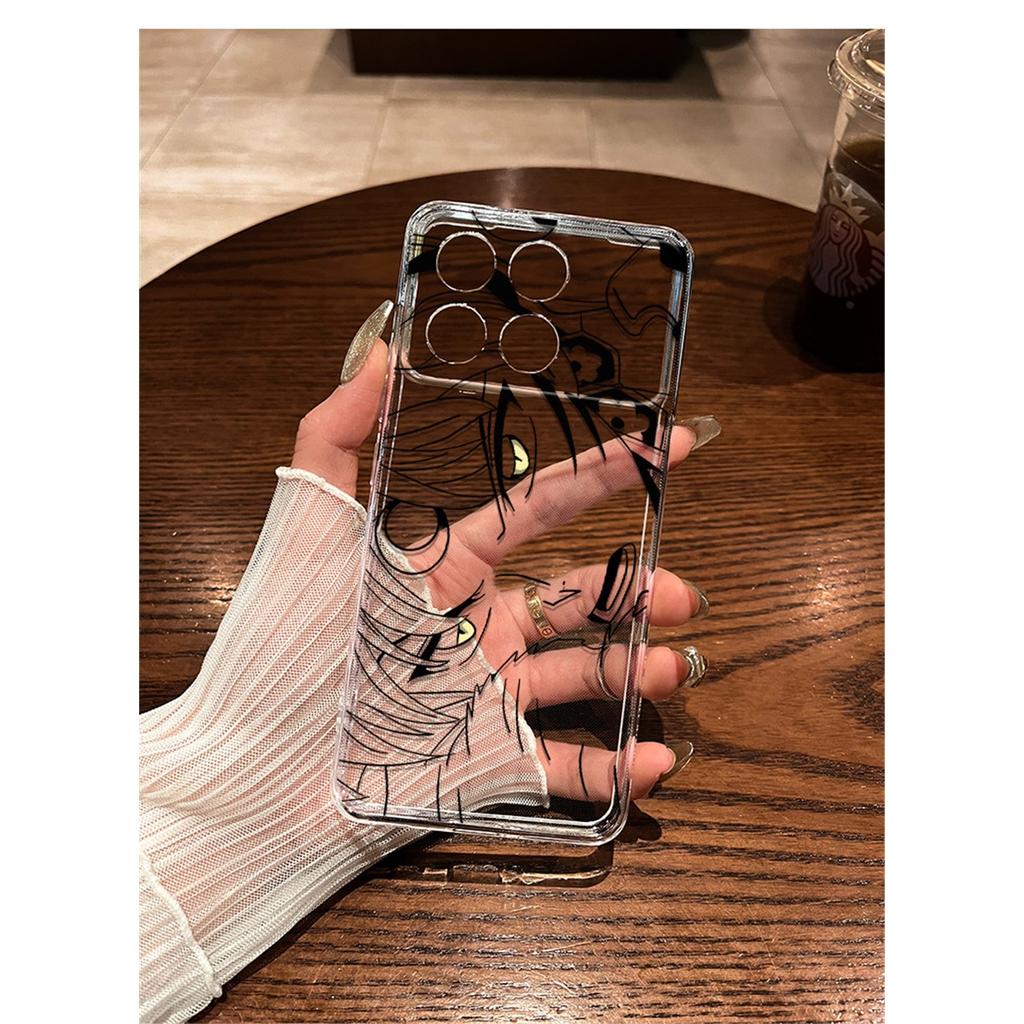 Anime Line Art Manga Eyes TPU Phone Case For IPhone 15 14 13 12 11 Pro Max X XR XS 8 7 Plus, Clear Shockproof Protective Cover