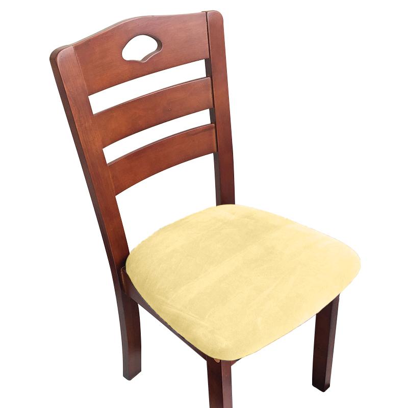 Velvet Fabric Soft Seat Cushion Covers Stretch Washable Spandex Dining Chair Cover Slipcovers For Home Hotel Banquet Living Room