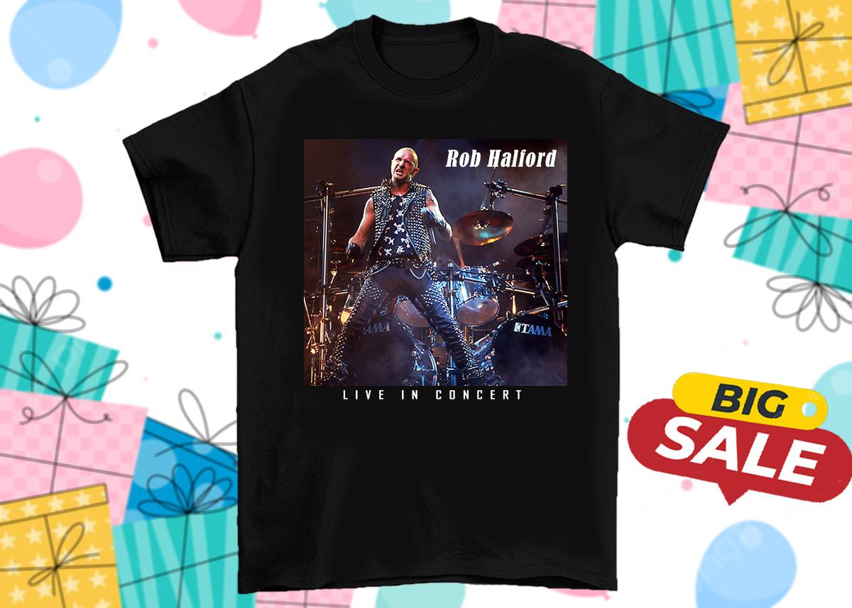 Rob Halford Live In Concert Tour Short Sleeve Tee Cotton Men Shirt AL526 XL