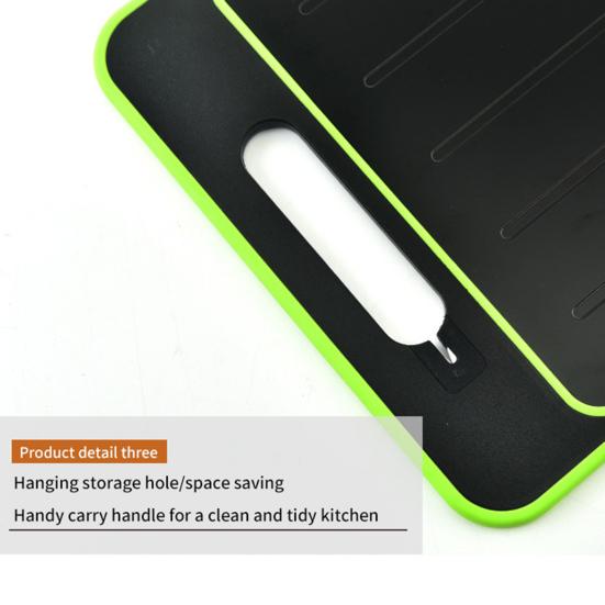 Food Chopping Board Rounded Edge Widely Used Easy To Clean Convenient Quick Thaw Tool Kitchen Supplies
