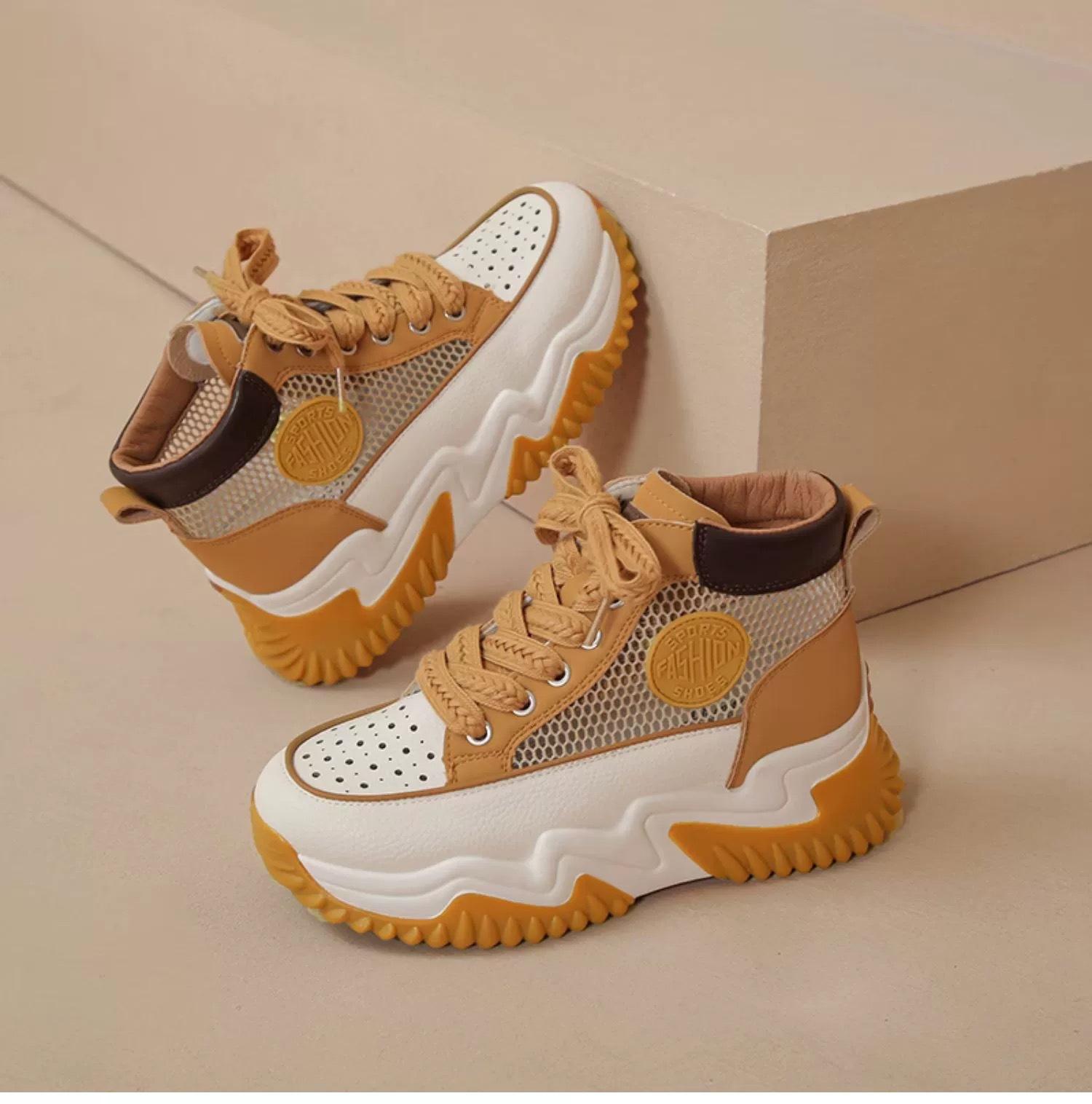 

МОДНЕ ВЗУТТЯ Чоловічі дихаючі спортивні кросівки Спортивне взуття для бігу Відкритий жіночий теніс Тренажер для тренажерного залу 40 жовтий