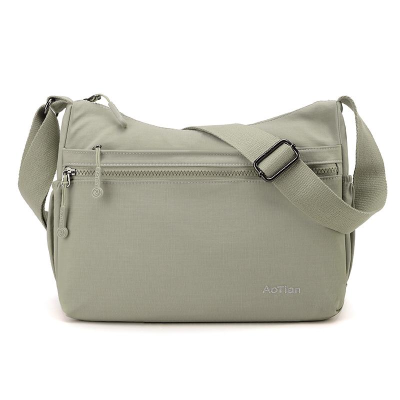 Женская сумка через плечо Многослойная сумка через плечо светло-серый