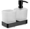 Emco Loft Wall-mounted Liquid Soap Dispenser with Holder 053113300