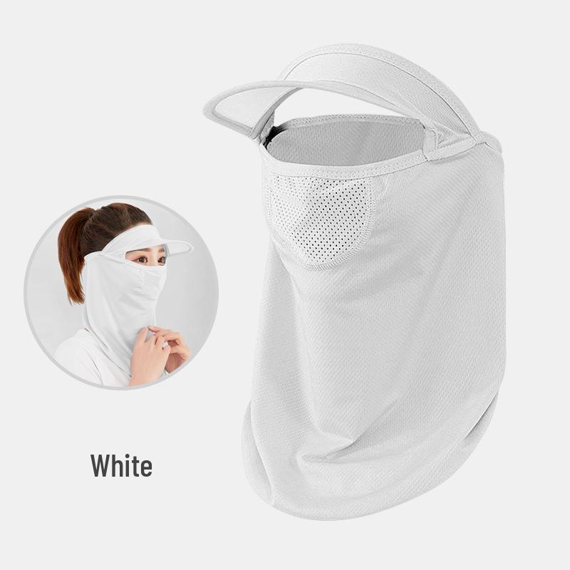 Women's Summer Face Shield: Full Face UV Protection Mask for Cycling & Windproof Headwear