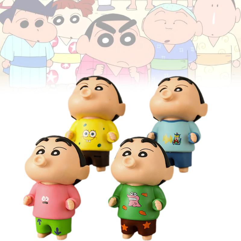 Entzückende PVC Shin-chan Figur Sammlerstück Niedlicher Cartoon-Charakter Ausstellungsstück Set