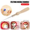 30 PCS Wool Felt Needle Felt Needle Felting Starter Kit Felting Needles Felt Diy Package for Felting with Bottle