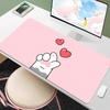 Sevimli Kedi Patileri Mouse Pad XXL Büyük Bilgisayar Ofis Oyun Masa Matları PC Oyun Lastik Kaymaz Mouse Pad'ler Dekor Uzun Masa Pedleri