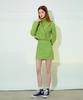Etosome Double Tweed Set-Up Skirt (Light Green)