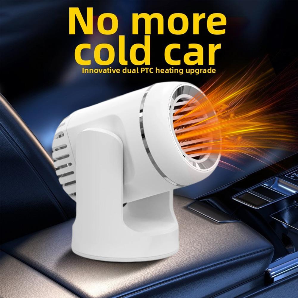 Car Heater 12V 2 in 1 Defroster and Cooling Unit Fast Heat Up 3 Seconds Overload Protection 360 Degree Rotation for Cars
