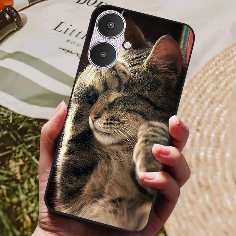 For Xiaomi Redmi 13C 5G Case Redmi13C Cool Painted Silicone TPU Soft Cover for Xiaomi Redmi 13C 5G Cases Black Protective Shells