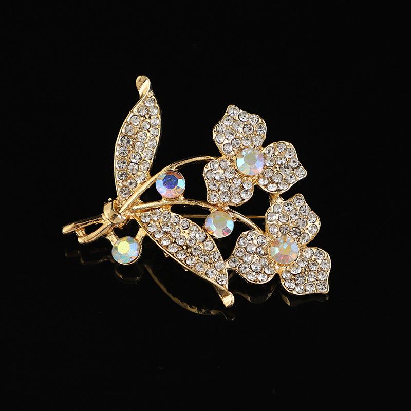 

Элегантная роскошная трехмерная брошь-цветок для женщин и девочек, универсальный блестящий корсаж, изысканная брошь, аксессуары для одежды A13