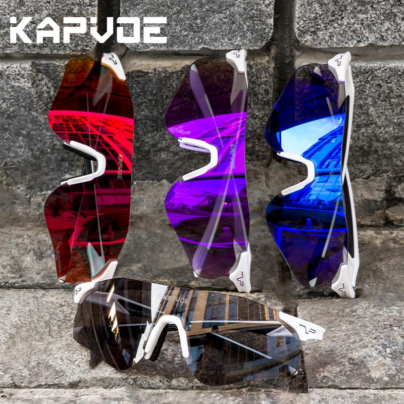 Pochromic Running Glasses Lightweight Cycling Sunglasses Camping Golf MTB Bike Night Equipment Outdoor Sports Eyewear