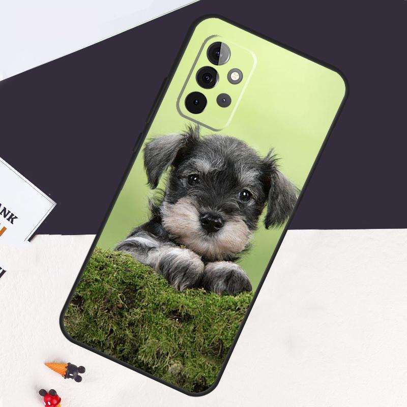 Schnauzer Puppy Dog Case For Samsung Galaxy A53 A15 A22 A52 A32 A54 A14 A16 A26 A36 A56 A55 A35 A05 A06 A33 A13
