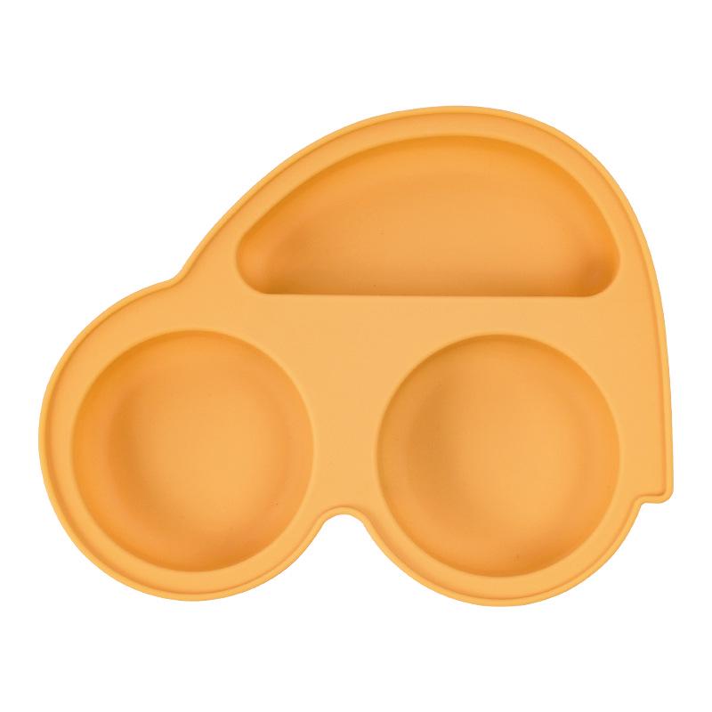 Cross-Border Baby Silicone Tableware: Anti-Fall Eating Tray for Children