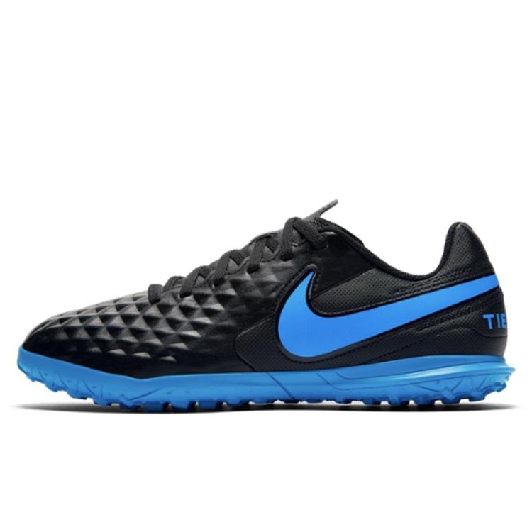 (GS) Nike Jr. Legend 8 Club TF Turf Black Blue Kids AT5883-004 EU 33.5