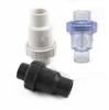 1PC 20 25 32 40 50mm Válvulas de Esfera de Retenção UPVC Válvula de Retenção Vertical Exaustor Adaptador de Irrigação de Jardim Aquário Conector de Tubo de PVC