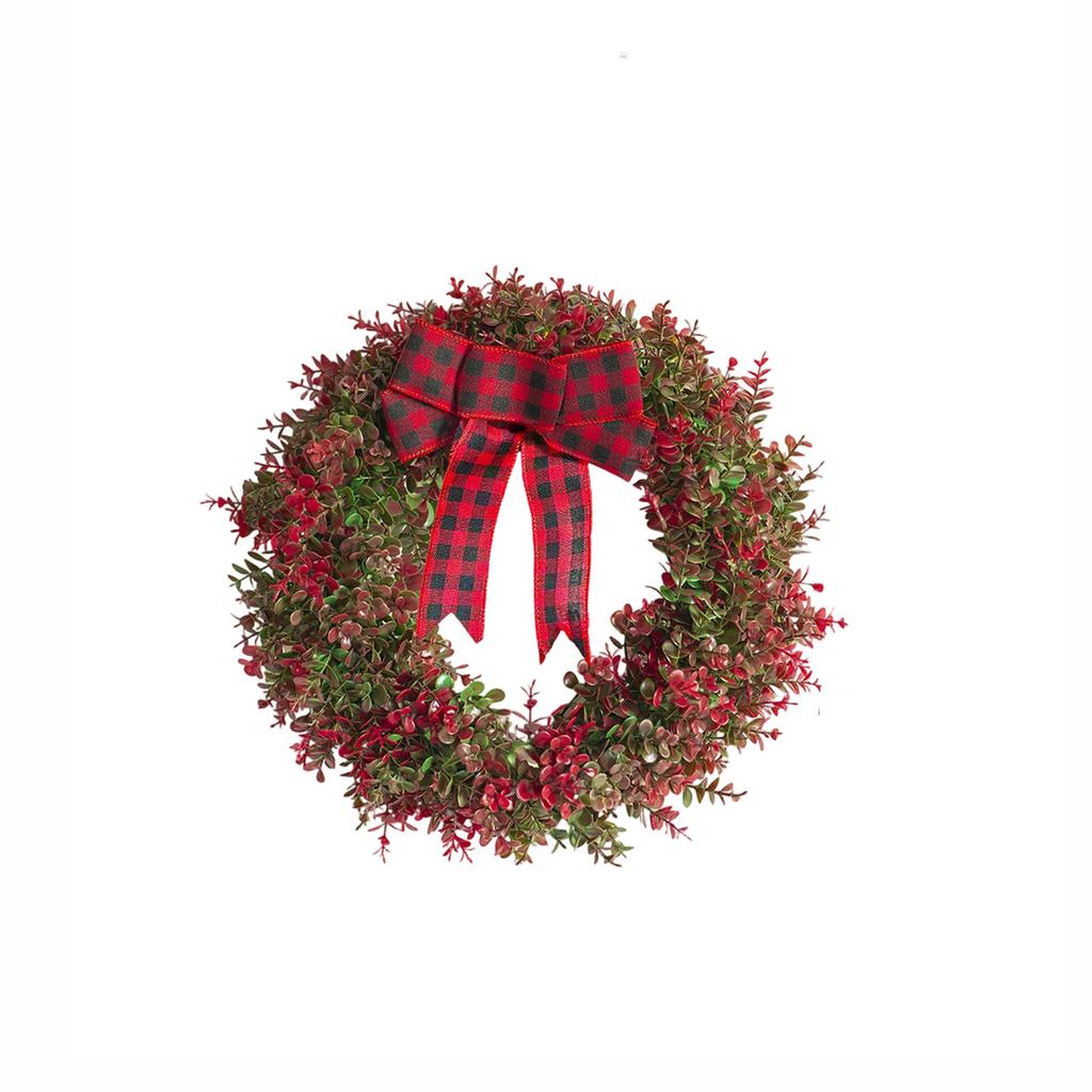 Christmas Simulation Green Plant Money Leaf Wreath Vine Ring Home Window Door Hanging Decoration 40cm