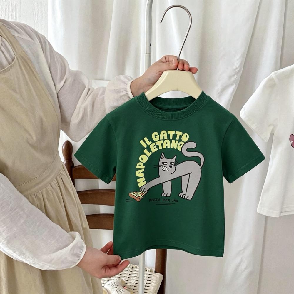 9m-7y Children's Wear T-shirt Tops Summer New Style Casual Printed Tshirts Short Sleeve Kids Clothing Fashion Versatile T Shirts