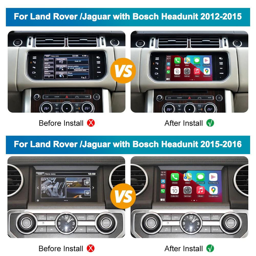 Wireless Carplay Android Auto for Land Rover Jaguar Harman Bosch Discovery 4 Aurora Freelander 2 XE XF XJ