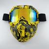Windproof Outdoor Mask Glasses Men Off-road HD Lens MX MTB ATV Anti-Fog Full Face Protection Tactical Helmet Mask Adjustable