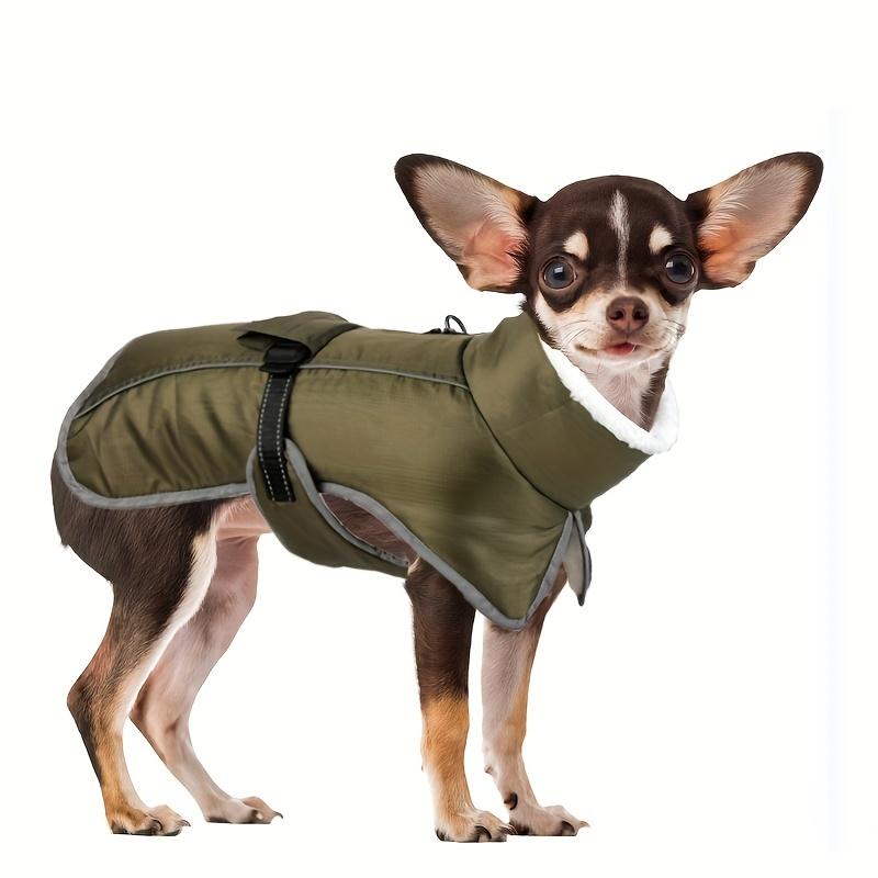 New Arrival Winter Dog Jacket with Turtleneck, Waterproof Windproof Dog Fleece Vest with Leash Hole, Dog Apparel for Small Medium Dogs
