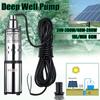 200W 48/60V Solar Water Pump Deep Well Pump High Lift DC Screw Submersible Pump Irrigation Garden Home Agricultural 60m