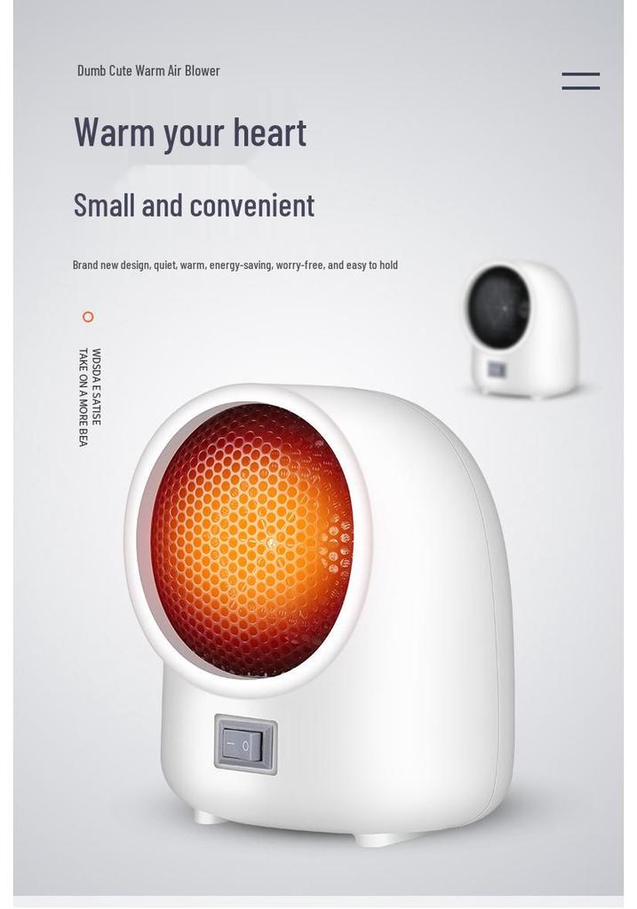 Compact Electric Desktop Heater and Foot Warmer