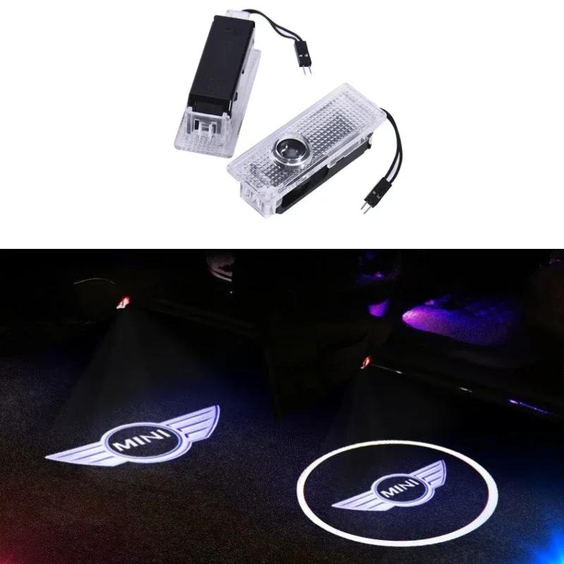 2pieces Led Lamp Countryman For BMW Mini Cooper R55 R56 R50 R53 R60 F55 F56 Car Door Projector Welcome Light Auto Accessories