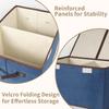 with Double-Lid Fabric Storage Box Dividers Home Storage Organizer  for Home Closet Office
