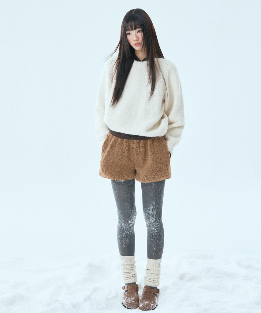 MIXXO Hairy Loose Fit Round Neck Pullover_Miwkafv9Ss