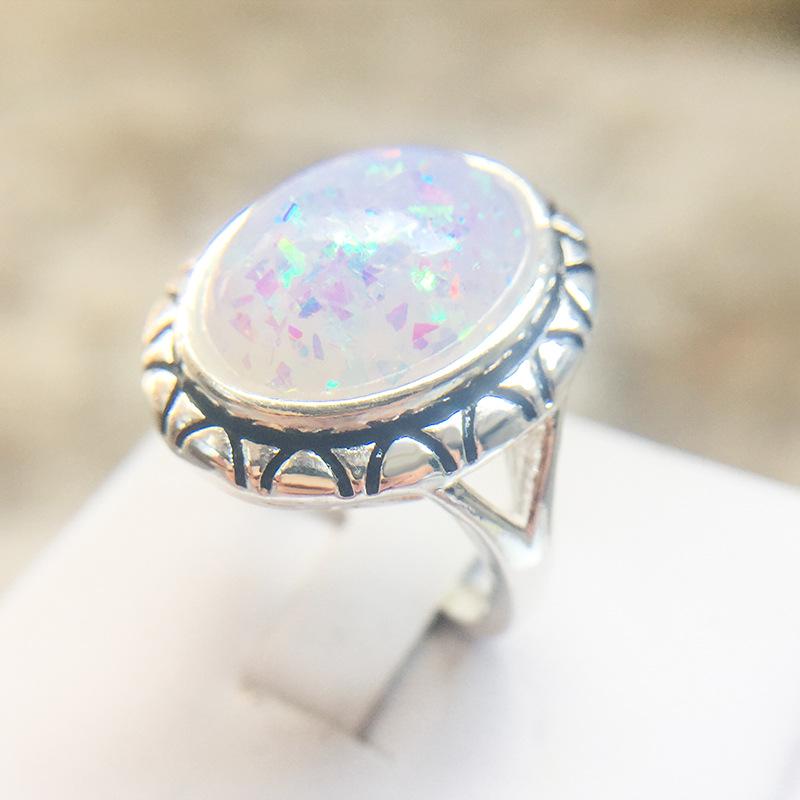 Jewelry, Popular Court Retro Rings, Female Opal Rings