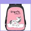 Large Unicorn Backpack Spacious Lightweight School Bag For Kids Unisex Oxford Cloth