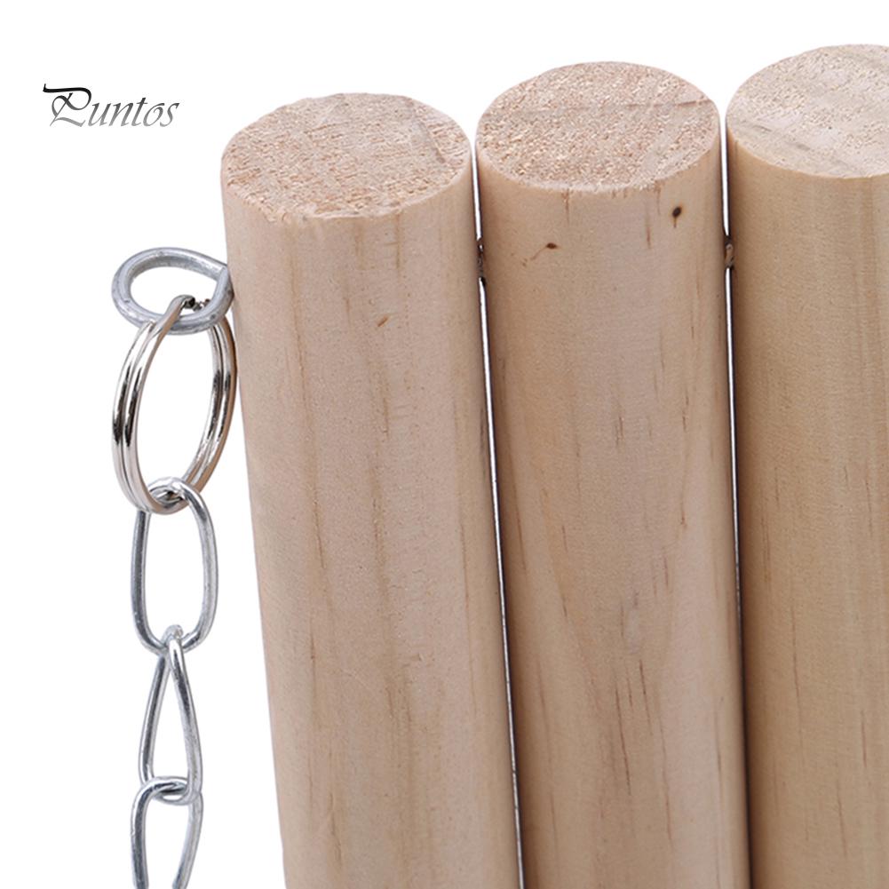 Puntos Chew Toy Pet Small Hamster Birds Parrot Wooden Hanging Swing Hammock Stand Cage