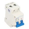 Circuit Breaker Mini 2P MCB DIN Rail Mount 6000A Breaking Capacity 400V 6A for Home Office