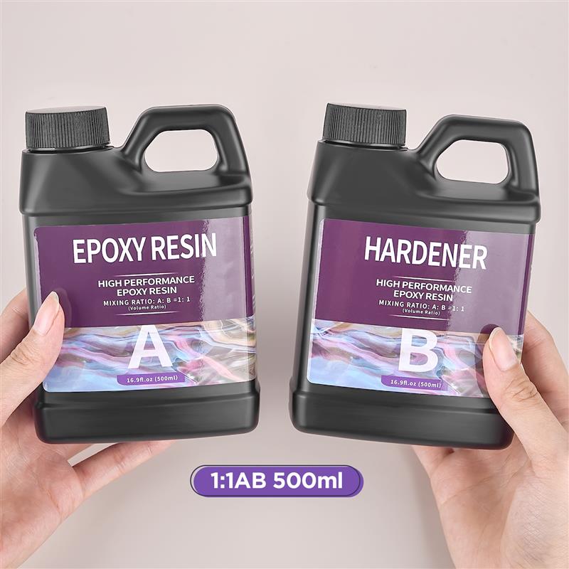 Resin Epoxy 500/1000ml 1:1 AB Resin Epoxy Glue High Adhesive Hardener Crystal Glue Jewelry Making Transparent Mixed Clear DIY