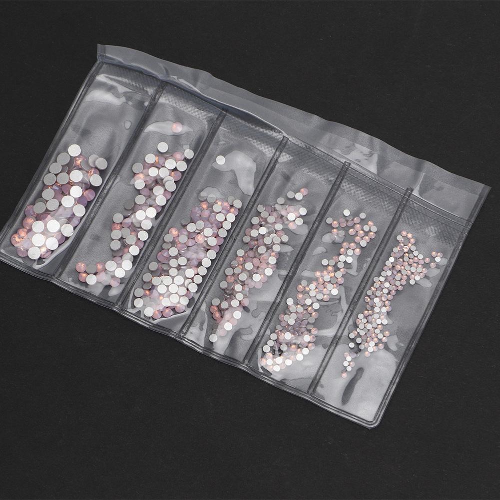 DIY Colorful Crystal Glass Nail Art Rhinestons Decoration Costumes Material Package(Pink Opal)