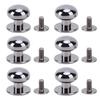 20 Sets Ball Head Stud Rivets 12mm High Hardness Screw Back Design Round Head Rivets for Handcraft
