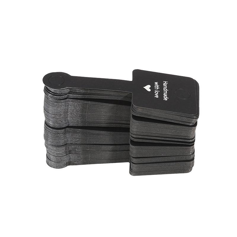 100pcs Foldable Kraft Paper Packing Cards For DIY Jewelry Display Holders Handmade Necklace Bracelet Retail Price Tags