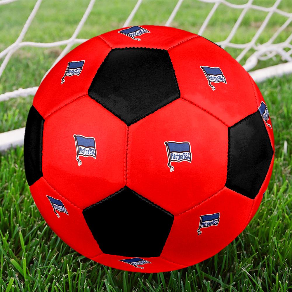 SIZE 5 Hertha BSC Soccer Ball Colorful All Ages Machine Stitched PVC Competition Ready Durable High-Bounce