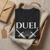 Men's T-Shirt Duel Me Sword Fighting Novelty Tee Short Sleeve European Medieval Knight T Shirts