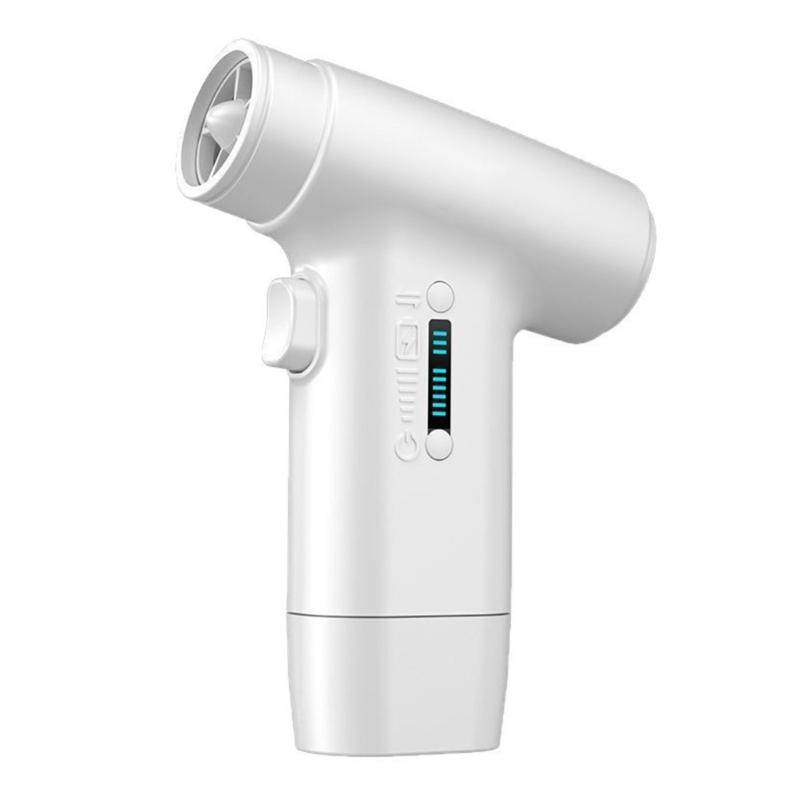 Portable Small Handheld Fan 3000mAh Air Blower with 80000RPM 6 Speed Adjustable USB Rechargeable for Travel Home