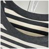 Canottiera a Righe Bianche e Nere in Cotone Modal Intimo per Completi Versatile Quotidiano Elastico Aderente Strato Base Tessuto Morbido Capo Interno ed Esterno