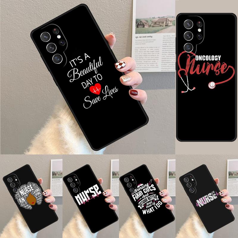 Nurse syringe heartbeat Medicine Silicone Phone Case For Samsung Galaxy note 10 pro S26 S25 S24 S23 S22 S21 Plus Ultra Cover